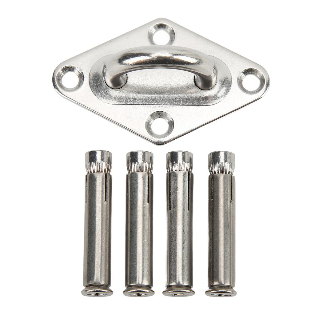 Stainless Steel Ceiling Wall Mount Hook Heavy Duty Anchor Eye Plate for Boat Yoga Swings