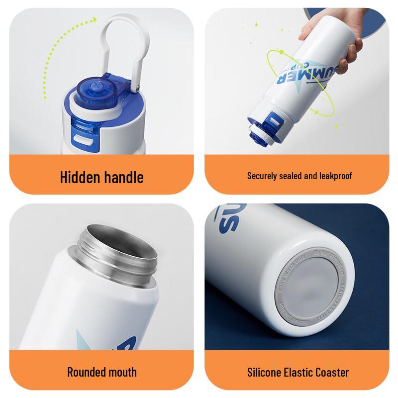 CMSH 0376 Bright Flip-Top Insulated Mug