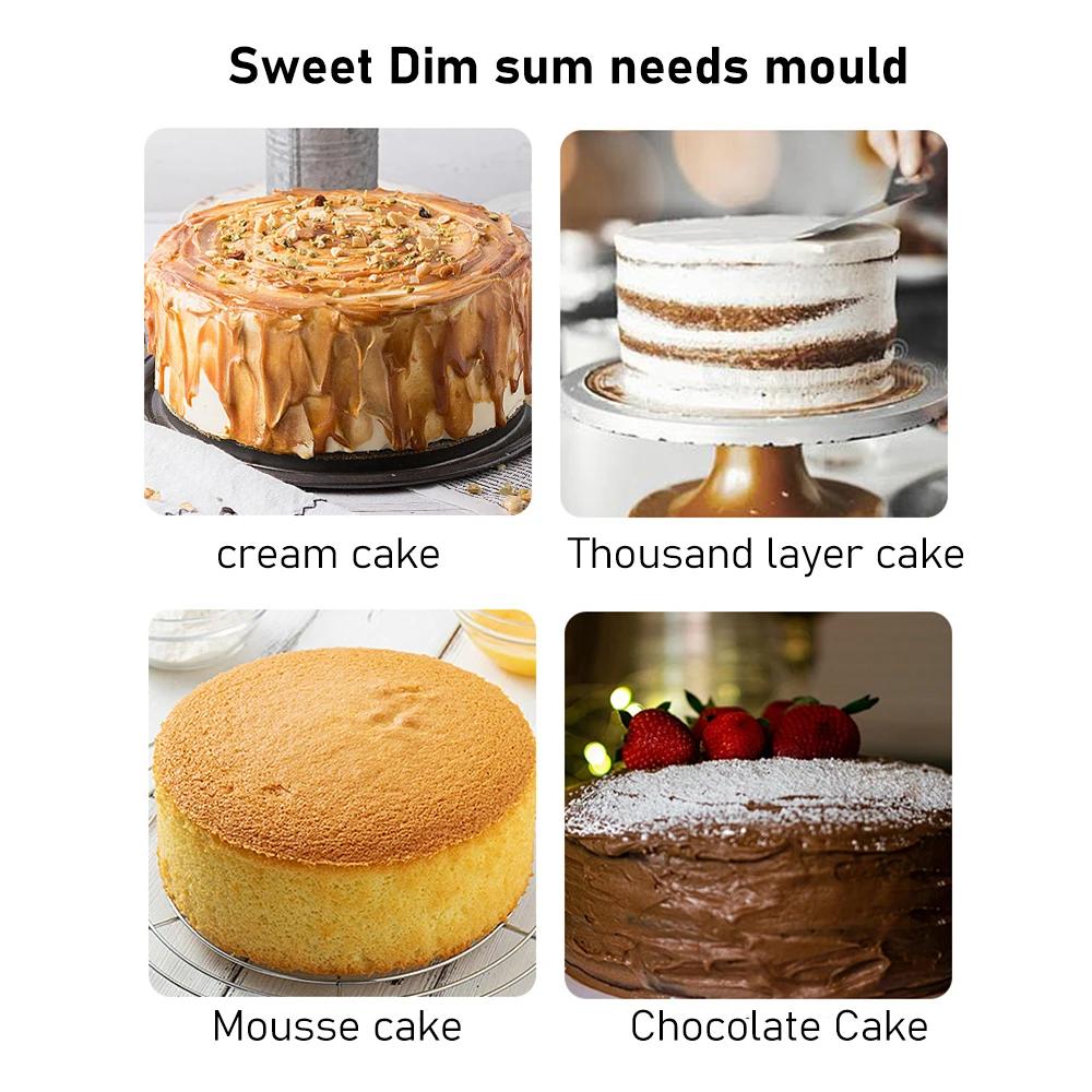 Duha Vrstvená Silikonová Forma na Dort Odolná Vysokým Teplotám Kulatá Pečicí Forma Kuchyňská Domácí Trouba Forma na Pečení Embrya Dortu