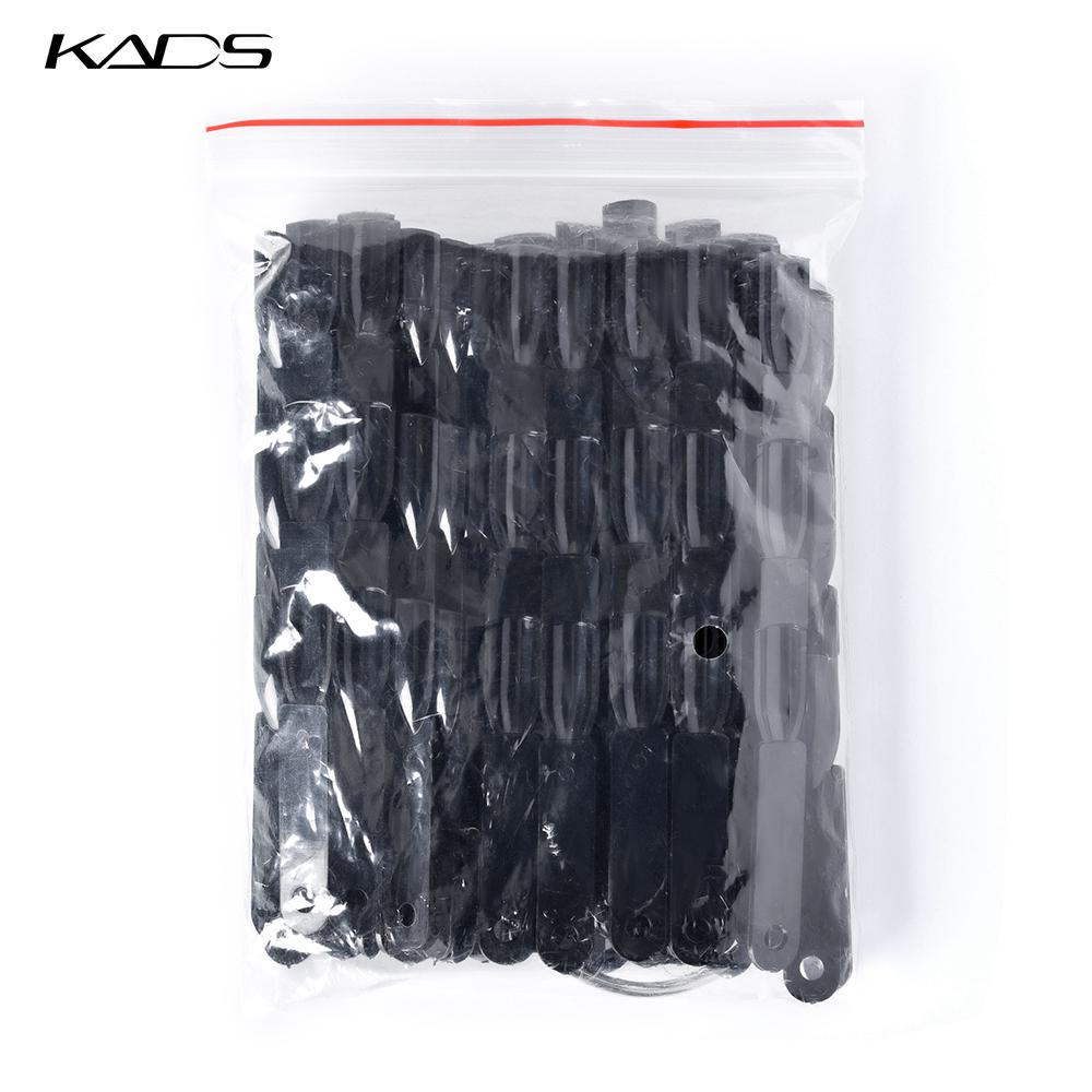 KADS 150 Tips Fan-shaped Color Chart Nail Art Display Black False Acrylic Fake Tips For Gel Polish
