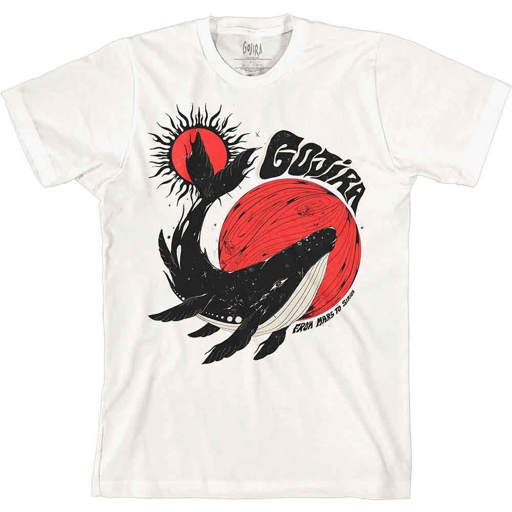 Gojira Whale T-Shirt White New Unisex T-Shirt S