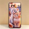 Cute cartoon cat illustration Phone Case For Google Pixel 10 9a 9 8A 8 7 7A 6 6A Pro XL 2024 5G Black Soft TPU Silicone
