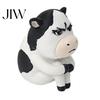 Cow Desktop Statue 3D Printed Dairy Figurine, Cartoon Cattle for Desk Decor, Office Shelf Ornament Mini Sculpture Home Office, Gift Animal Lovers