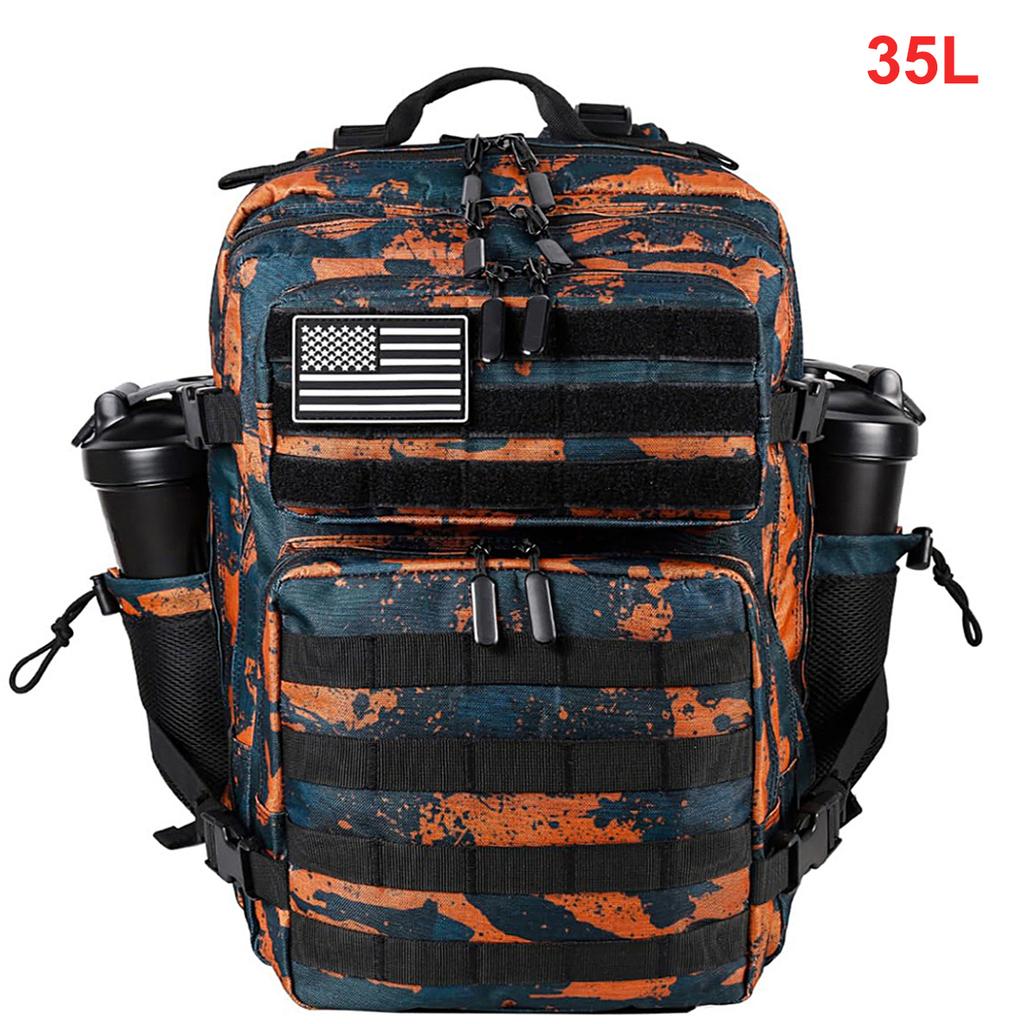 35L Tactical Backpack for Women Men Molle Outdoor Travel Camping Hiking Bag Sports Weekend Athlete Gym Rucksack Dual Cup Holders
