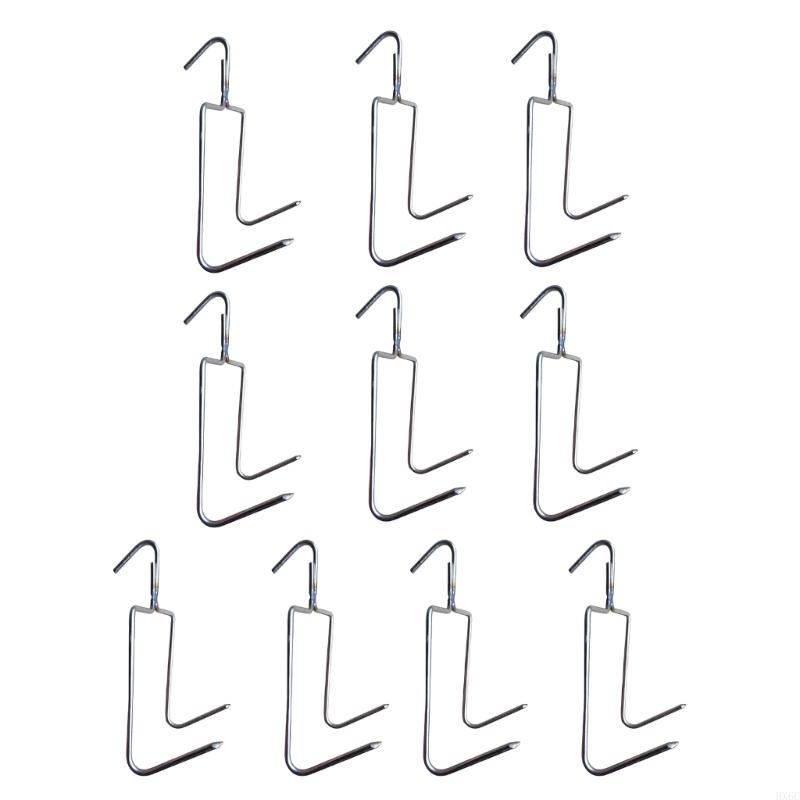 10pcs Stainless Steel Hooks Suitable for Barbecue Picnics and Homes Kitchen HX6C