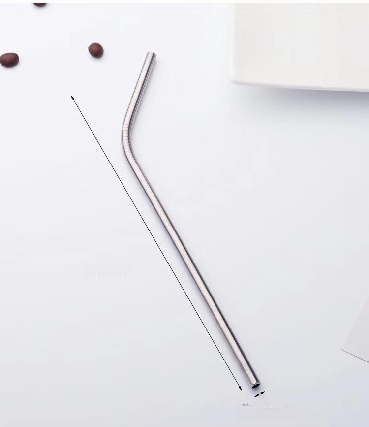 

Набор соломинок из нержавеющей стали 304: В комплект входят прямые и изогнутые трубочки для напитков, кофе, чая с молоком и использования в баре. Type 304