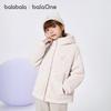 Balabala Girls' Fleece-Lined Padded Winter Jacket