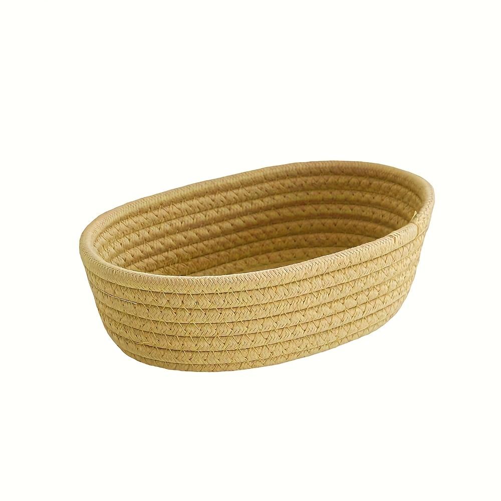 Woven Nordic Rope Storage Baskets Organize Boxs Desktop Sundries Organize Basket Sundries Key Cosmetics Storage