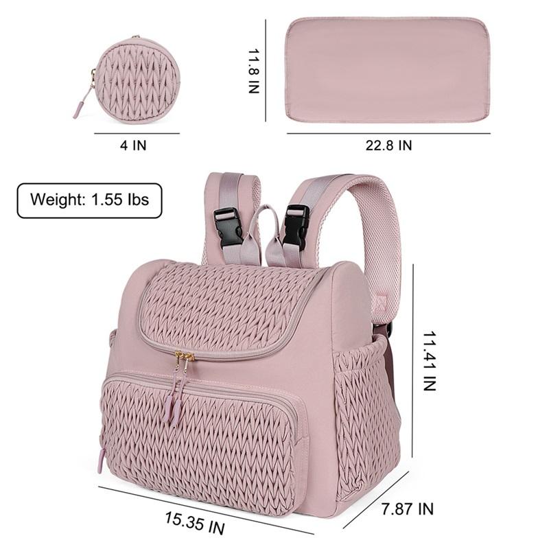 Mama Wickeltasche Baby Kinderwagen Organizer Rucksack Große Kapazität Outdoor Reise Schwangerschaftstasche Mit Isoliertem Fach Wickelauflage