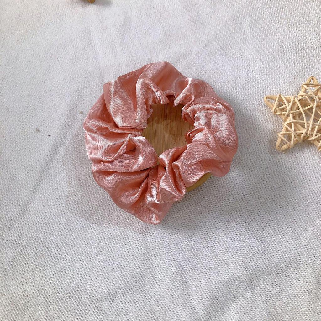 Satin Silk Hair Tie: High-End Women's Rubber Band for Elegant Buns