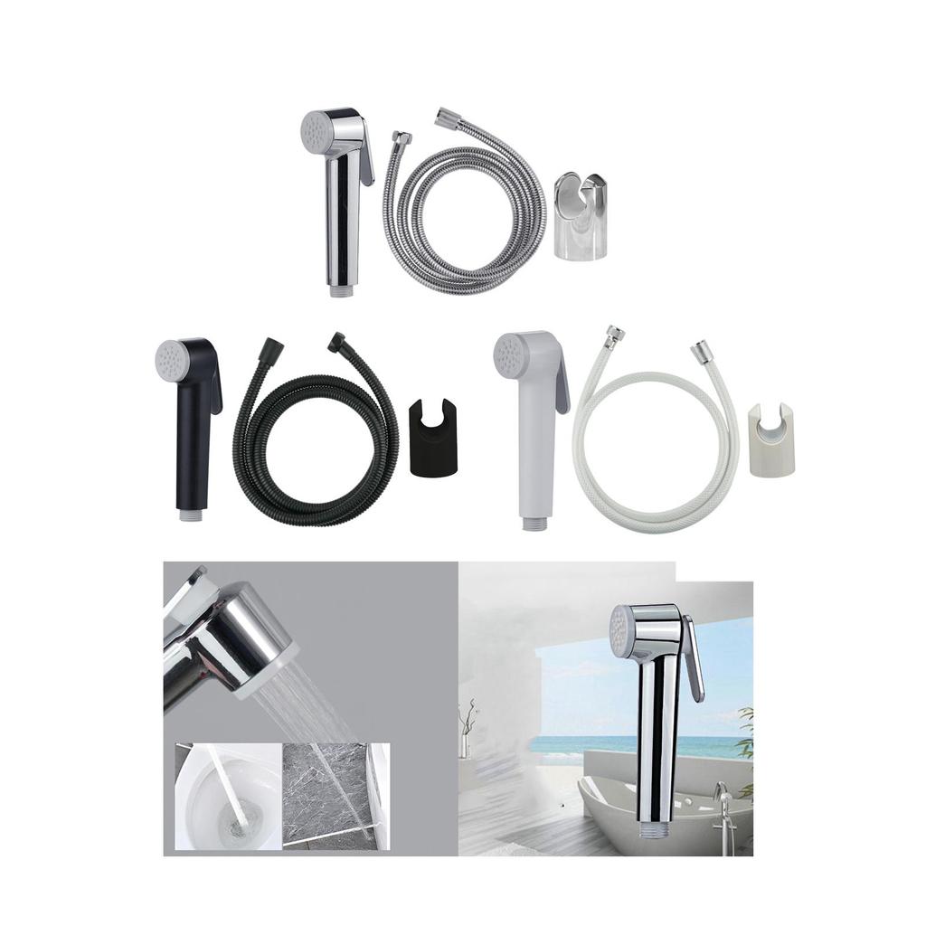 Bathroom Hand Held Bidet Shower Water Pressure Control with Hose