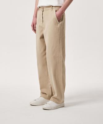CONNECT KINLOCH Wide Curved Cut Denim Pants (Beige)