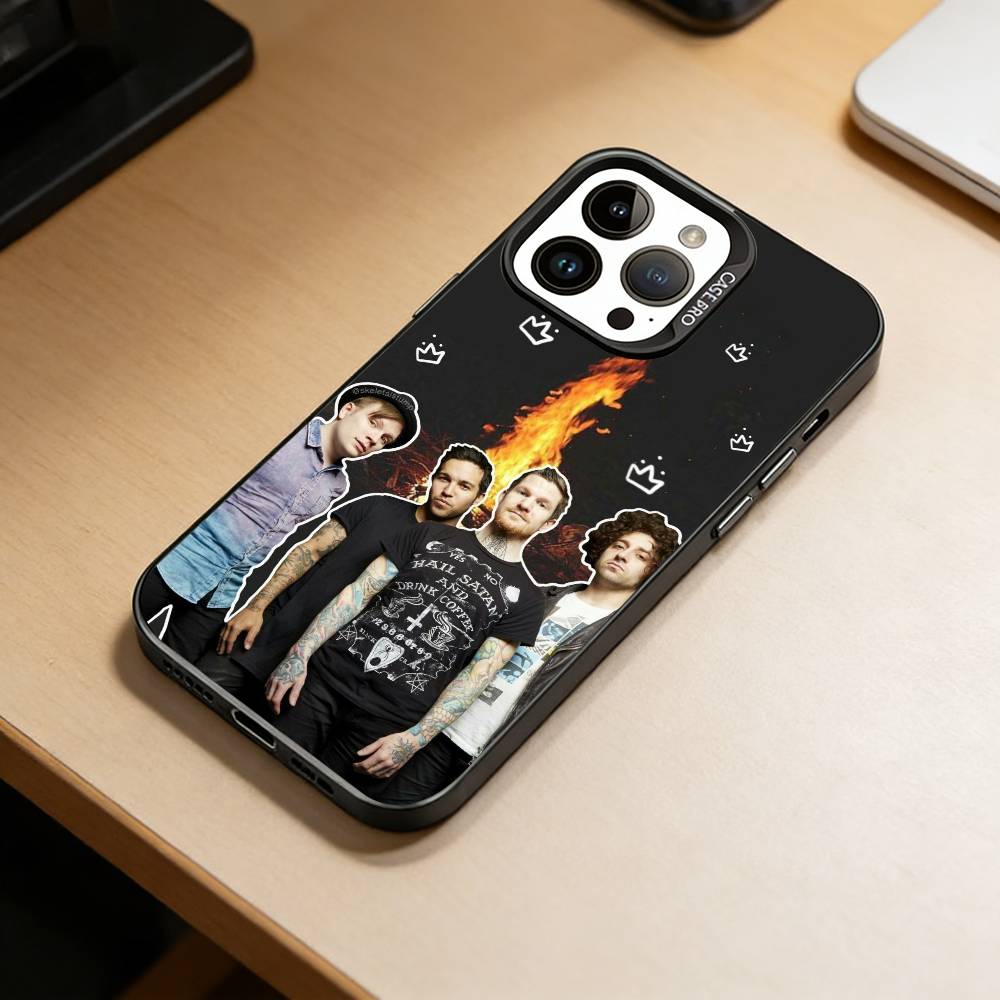 Boy-Fall Out Boy Phone Case For iPhone 17,16,15,14,13,12,11 Plus,Pro Max,XS,Colored Silver Plated Inside Cover