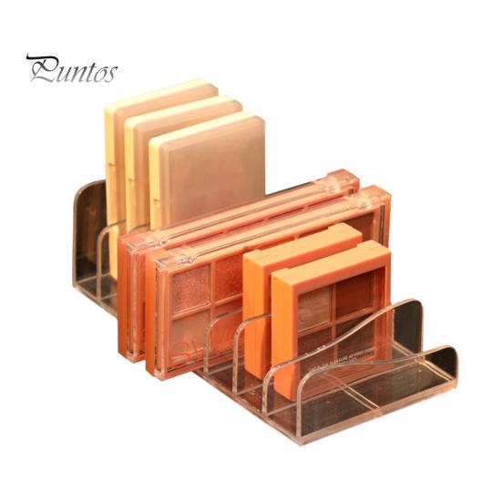 

Износостойкий держатель для макияжа, держит стол в чистоте PS 7 слотов Прозрачный лоток для теней для ежедневного использования прозрачный