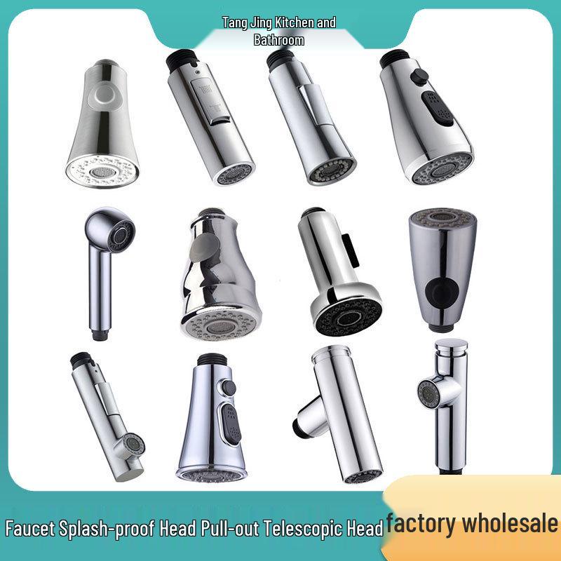 Precision Kitchen Sink Pull-Out Faucet Replacement: Anti-Splash Retractable Shower Nozzle