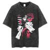 T-shirt Manga Soul Eater Stampa Death The Kid T-shirt Lavata Vintage Streetwear Abbigliamento Uomo Donna Maglietta in Cotone Oversize