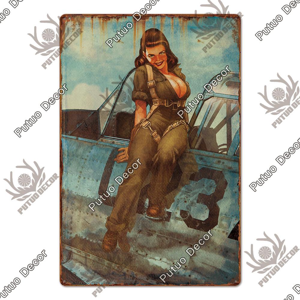 Dekor Das Flugzeug Vintage Blechschild Metallschild Dekorative Plakette Wanddeko Man Cave Raum Zuhause Club Schild