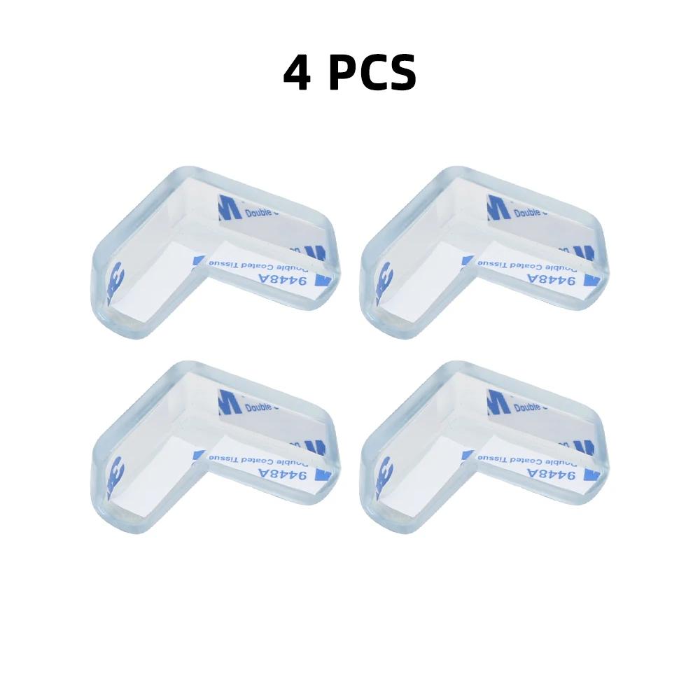Baby Safety Silicone Table Corner Protector Furniture Edge Protection Cover Transparent Kids Counter Collision Edge Guards