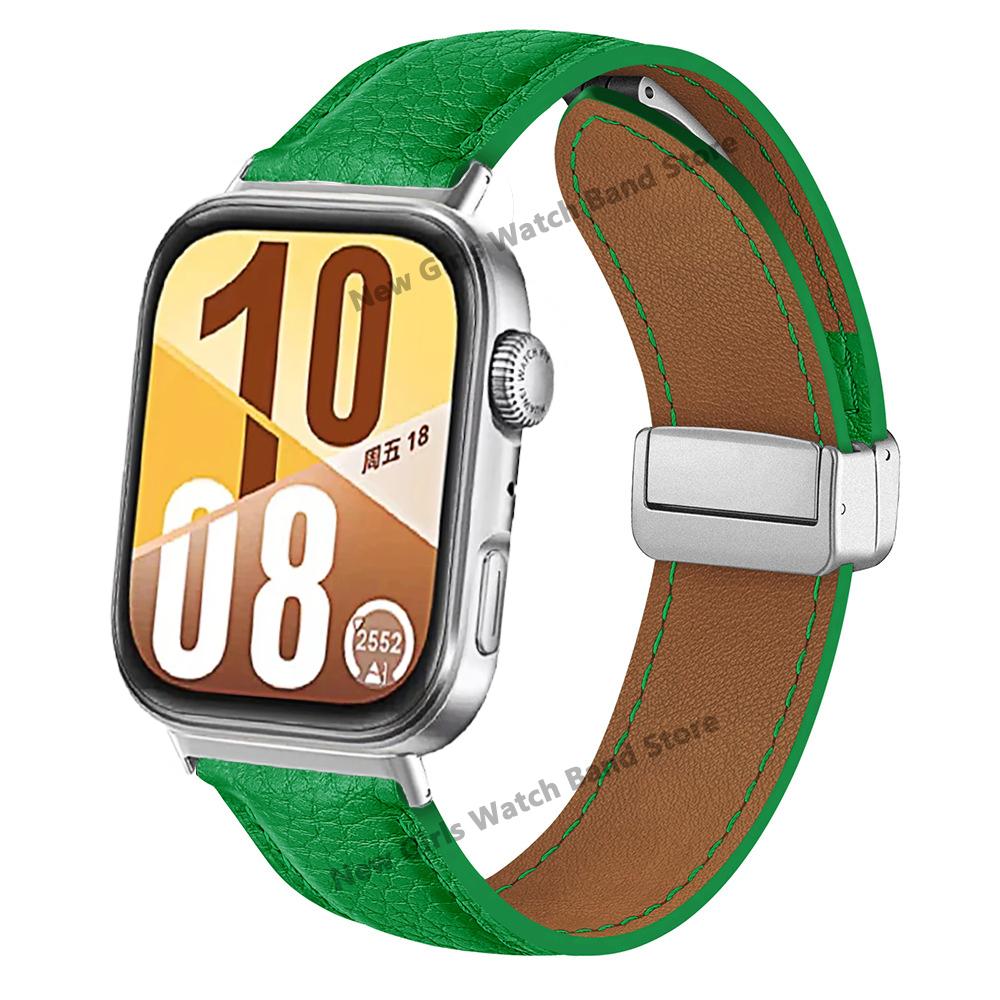 Skórzany Pasek do Huawe Watch Fit 4 Pro Bransoleta Correa Magnetyczne Zapięcie Opaska na Nadgarstek do Huawe Fit4 Fit3 Akcesoria Wymienny Pasek