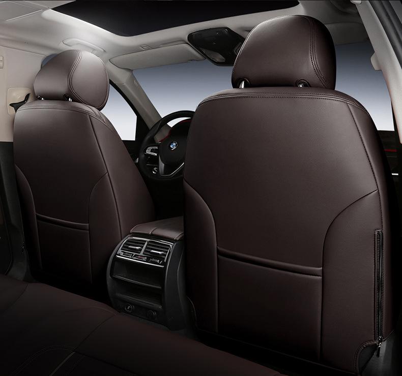 Genuine Leather Car Seat Cushion for 2015-2016 Ford Hatchback/Sedan - Full Wrap Design