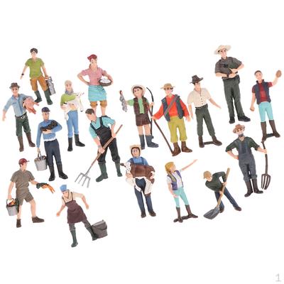 1 Set Action Figure Farmer Toy Playsets Model Plastic ( Child & ) for Children
