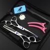 6" Stylish Hairdressing Scissor Set (Straight & Thinning Shears + Pouch + Comb)