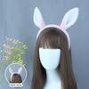 Kawaii Plush Horse Ear Headband Cute Simulation Animal Ears Hair Roop Cosplay Party Headwear  Year Hair Accessories
