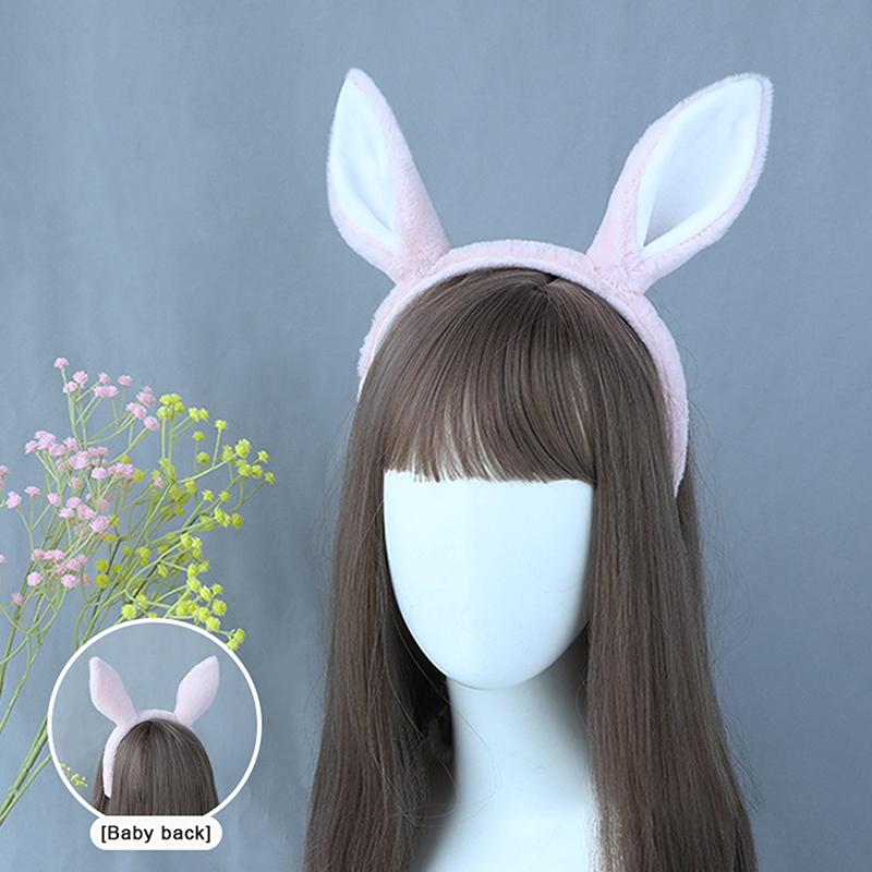 Kawaii Plush Horse Ear Headband Cute Simulation Animal Ears Hair Roop Cosplay Party Headwear Year Hair Accessories