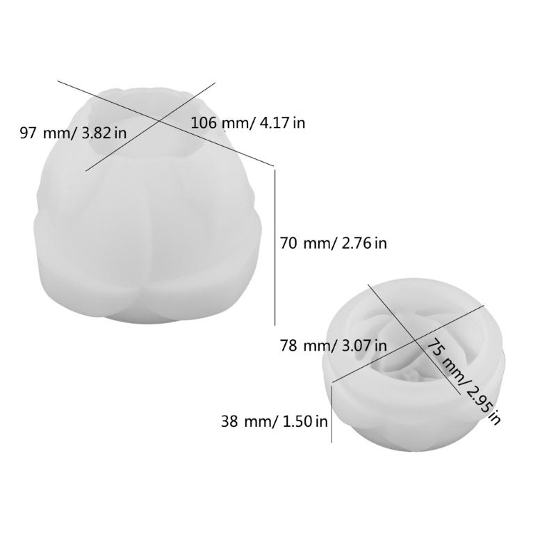 Forma na úložný box na květ růže DIYs křišťálové epoxidové formy na svíčku Forma na popelník Multifunkční silikonová forma