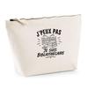Toiletry Bag - PLANETEE - I Can't I'm a Librarian - Beige - 100% Cotton - Durable DTG Printing