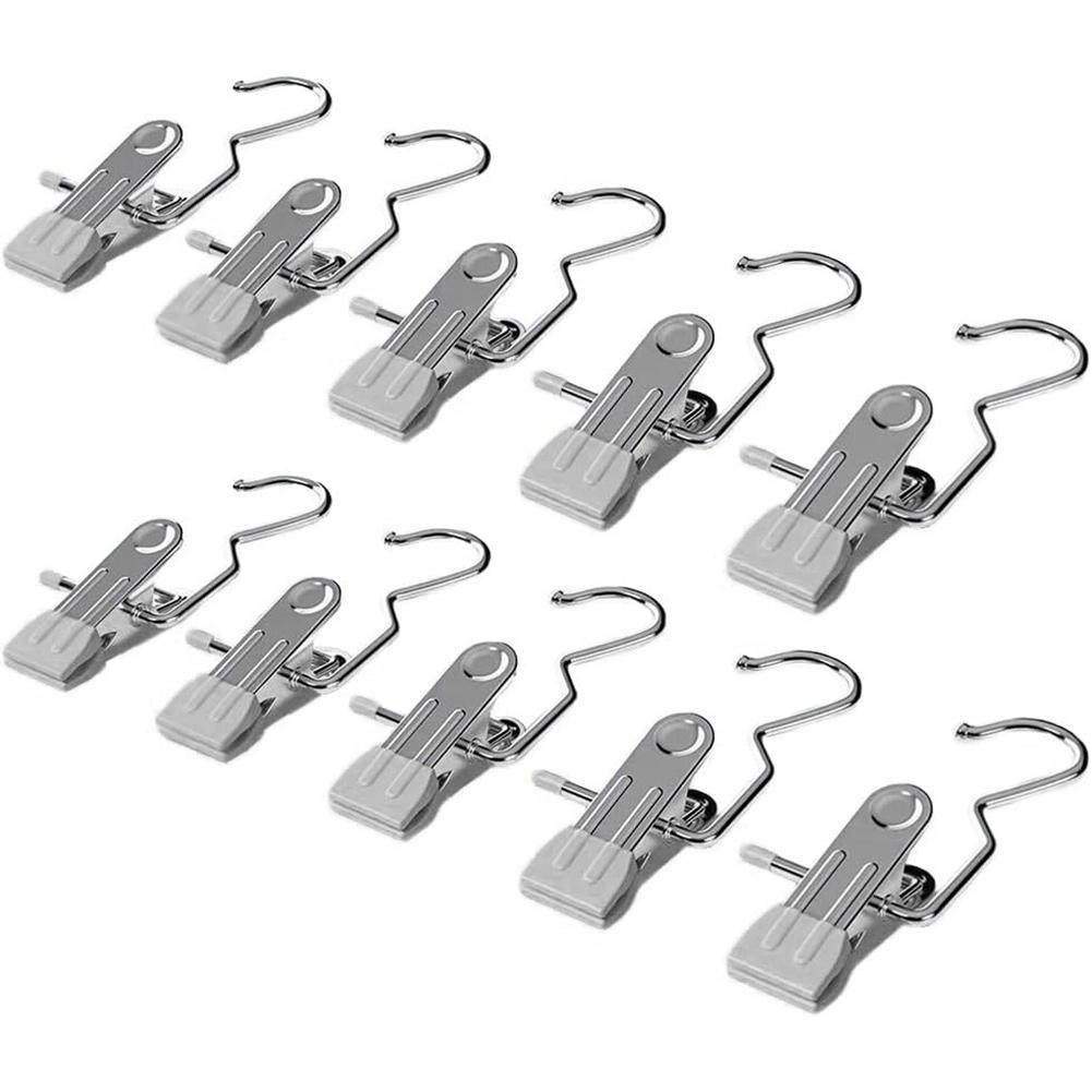 10/30/50 Stück Hut Hosen Socken Handtuchklemmen Rutschfeste Wäscheklammern Edelstahl Multifunktional für Innen Außen Trocknen