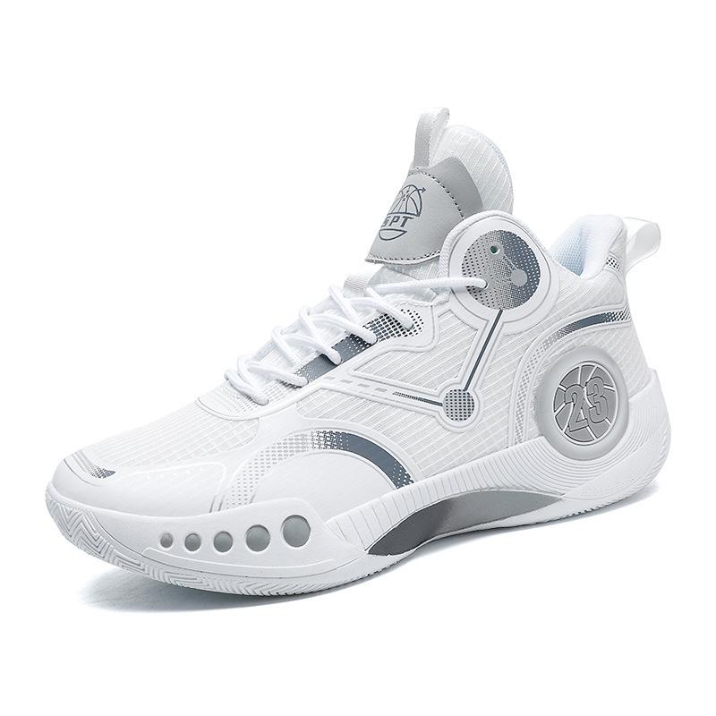 New Basketball Shoes, High-top Combat Boots, Breathable, Non-slip, Wear-resistant and Shock-absorbing Middle School Students, Sports Shoes, Cement