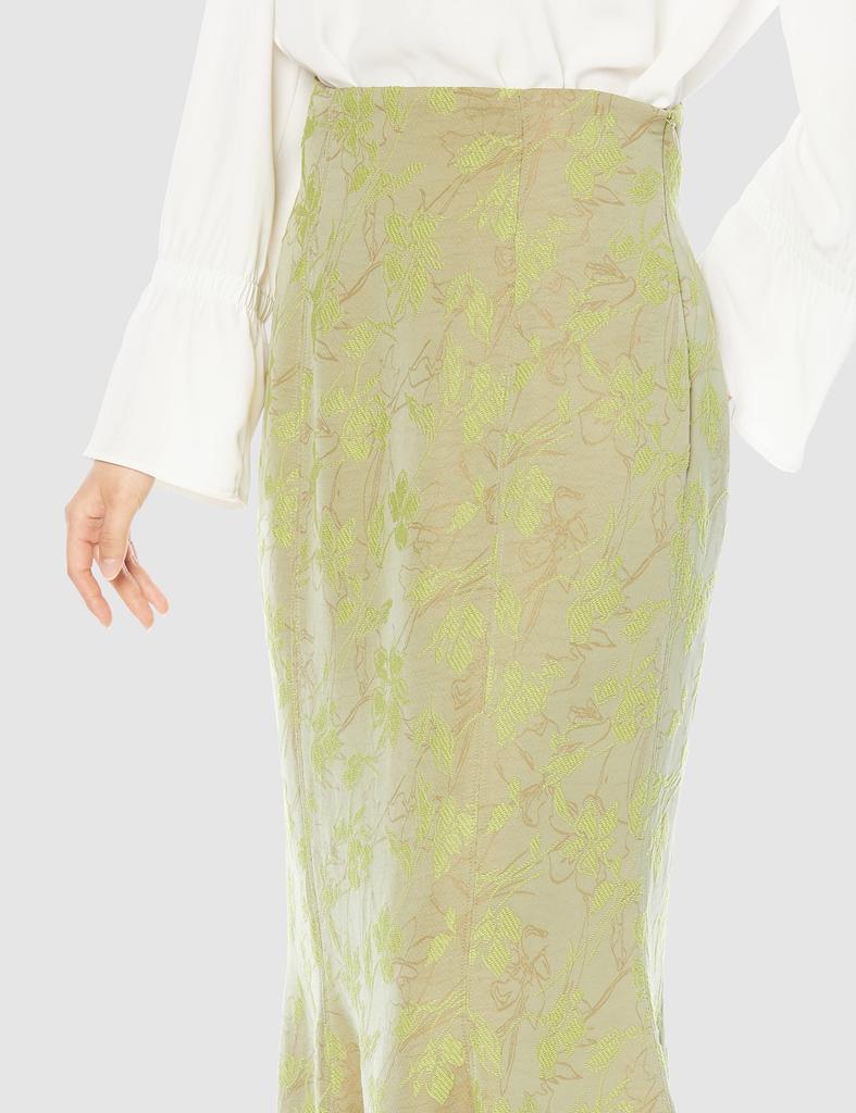 [FRAY I.D] Flower Jacquard Mermaid Skirt