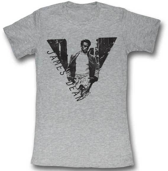 James Dean 1950 s Icon 1955 New York Womans Fitted T Shirt 3XL