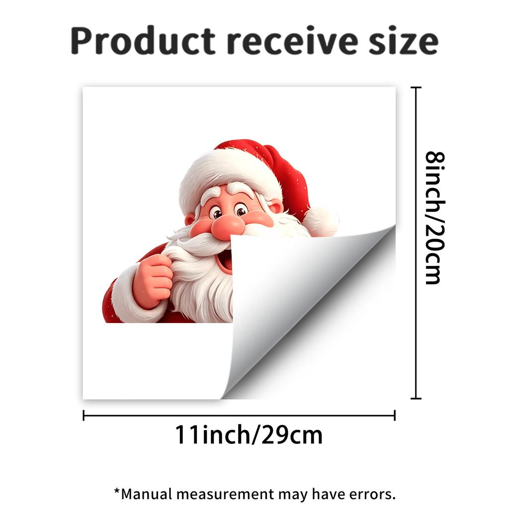 The Probe Santa Claus Static Glass Window Sticker Does Not Damage The Glass of The Living Room Window.