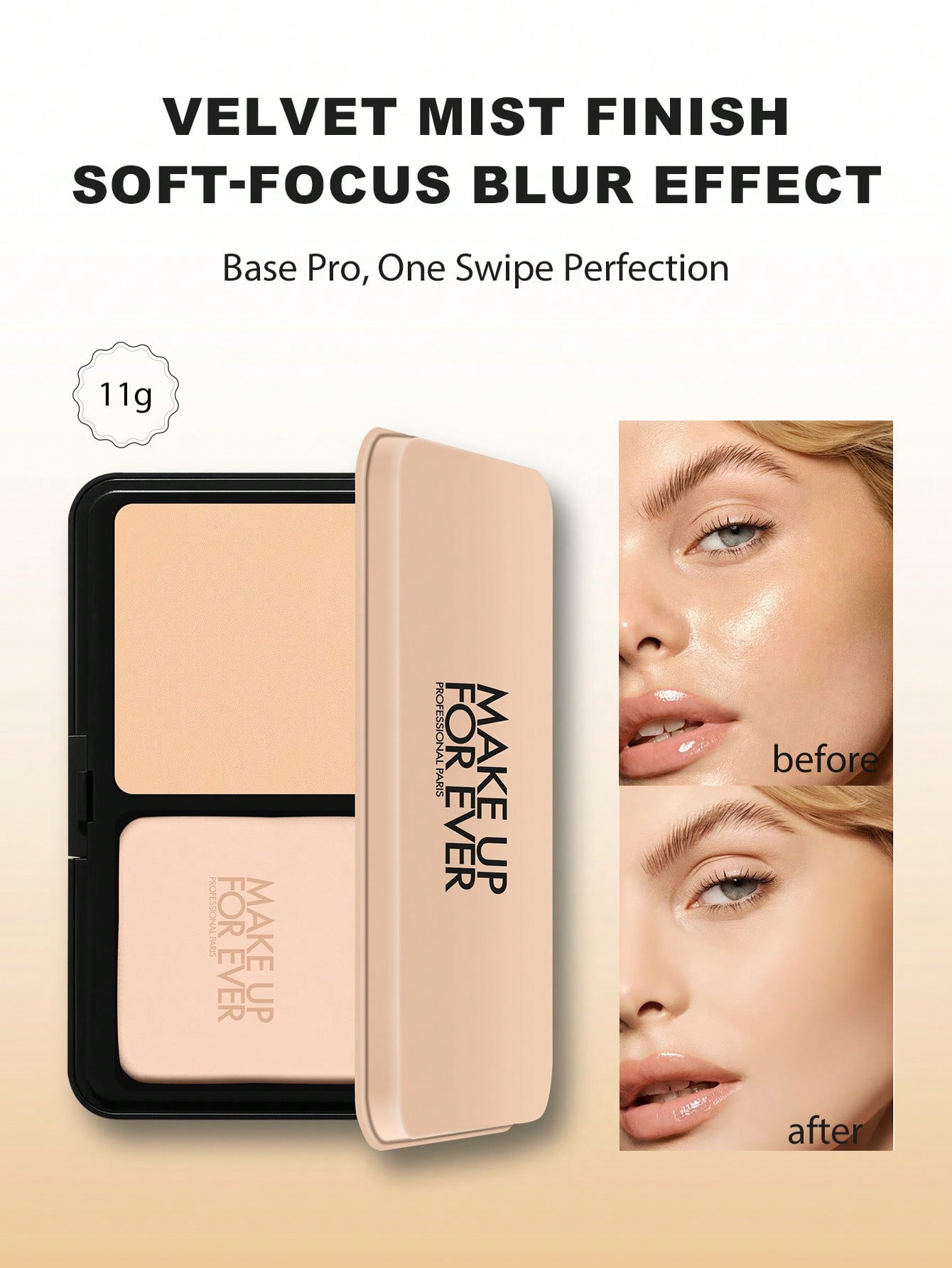 

MAKE UP FOR EVER HD Skin Пудровая основа 1Y04 Теплый алебастровый 11г Стойкая матирующая основа 1Y04-11g