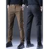 Men's Slim Fit Tapered Business Casual Pants for Spring and Autumn, Versatile Straight-Leg Trousers
