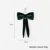 New Bowknot Bowknot Pendant Red Green DIY Xmas Tree Ornament Creative Velvet Xmas Tree Charm Home Decoration