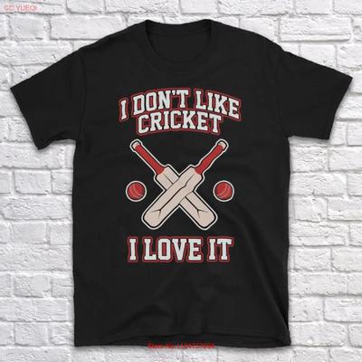 I Dont Like Cricket Love It Dreadlock Holiday Retro Sports Slogan Unisexs T Shirt Various Colours Sizes Vintage