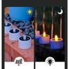 6Pcs Solar LED Candle Lamp Outdoor Waterproof Night Lights Garden Decoration Balcony Decor Halloween Candle Lamp Garden Lights