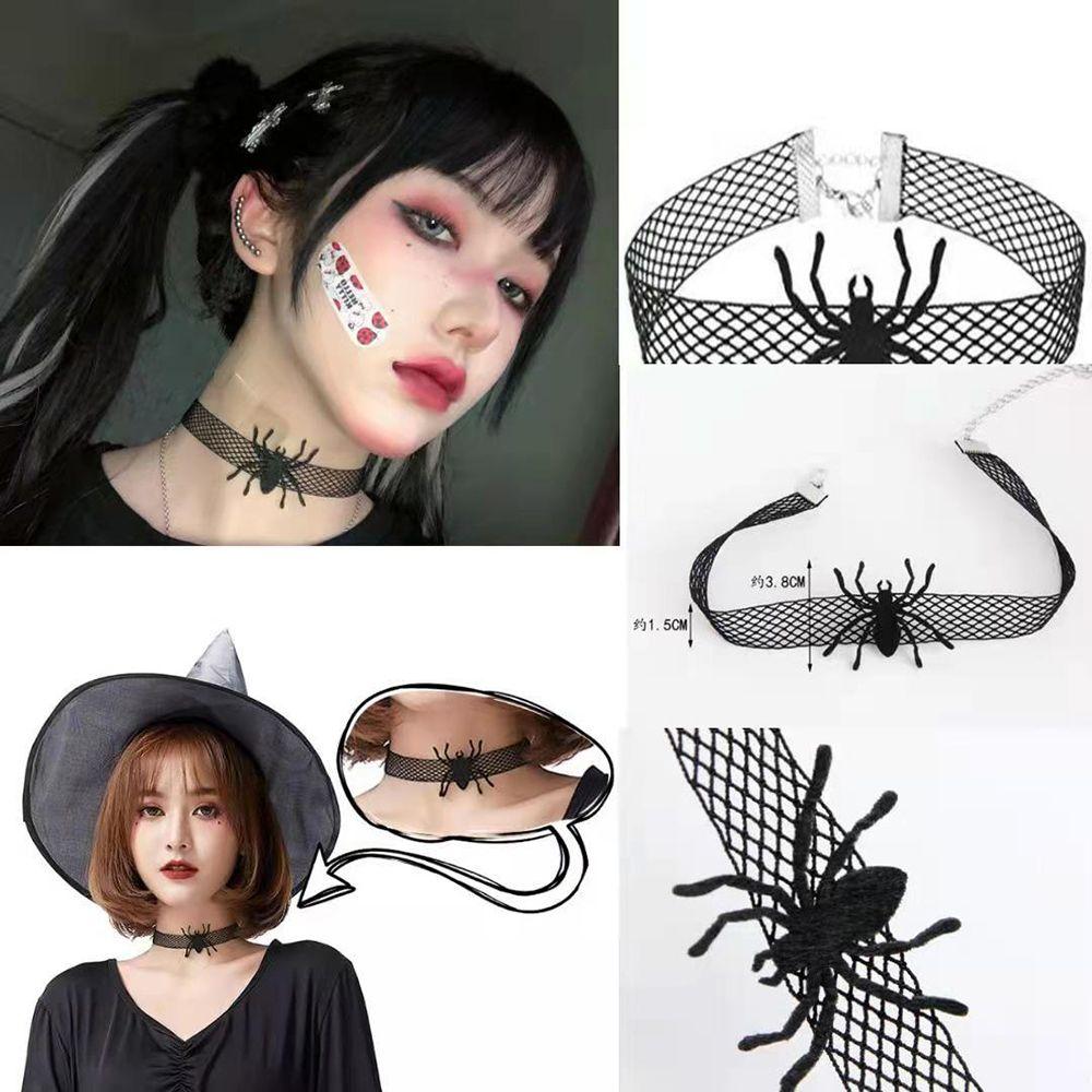 Chain Halloween Necklace Women Clavicle Chain Mesh Necklace Fashion Jewelry Korean Style Necklace
