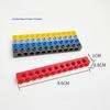 Tech Building Blocks: 3895 Studded Beam 1x12 with 11 Holes, Compatible with LEGO Assembly Toys