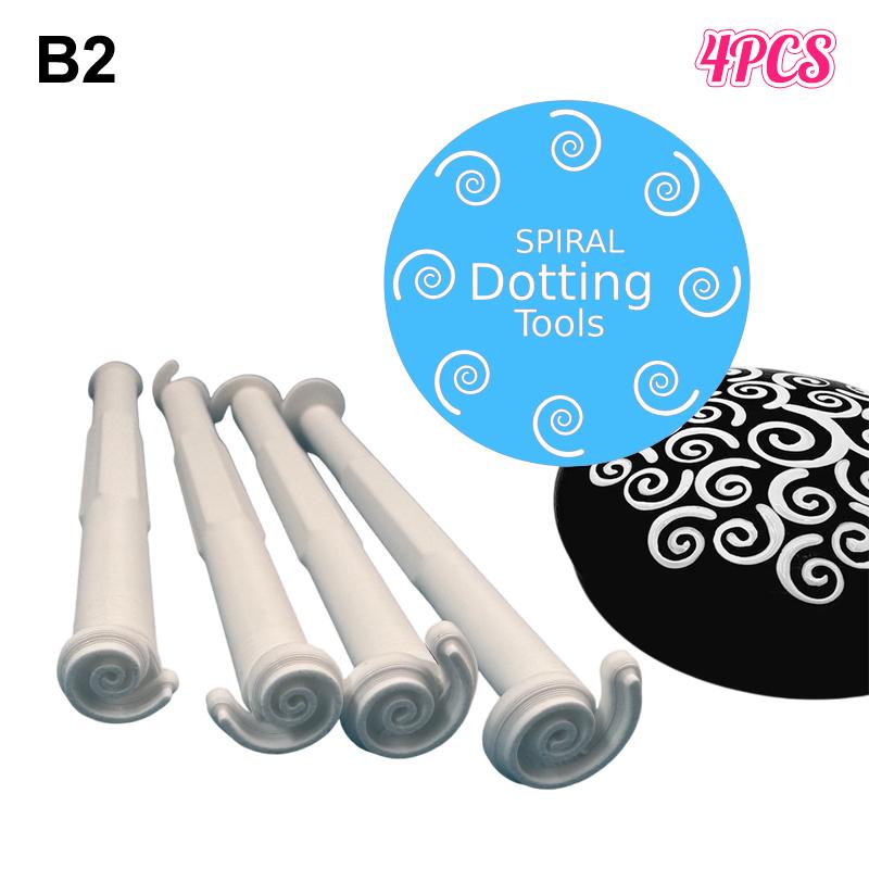 Flower Floral Dotting Tools Set Dot Painting Pen Embossing Tool Art Stamp Pen DIY Graffiti Flowers Butterflies Moon Pattern