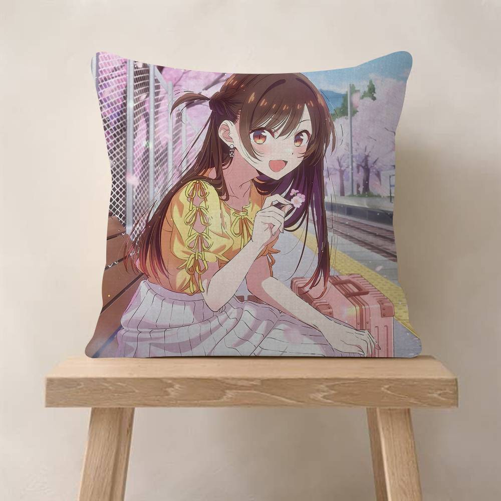 Ichinose Chizuru Anime RentaGirlfriend Pillow Gift Home Office Decoration Pillow Bedroom Sofa Car Cushion CoverPillow Case