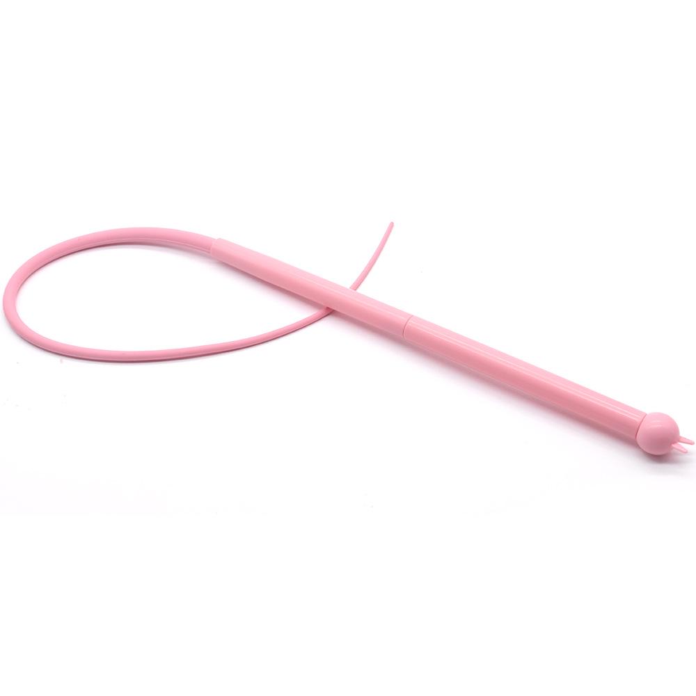 

Силиконовая игрушка-дразнилка для кошек со сменным мышиным хвостиком розовый