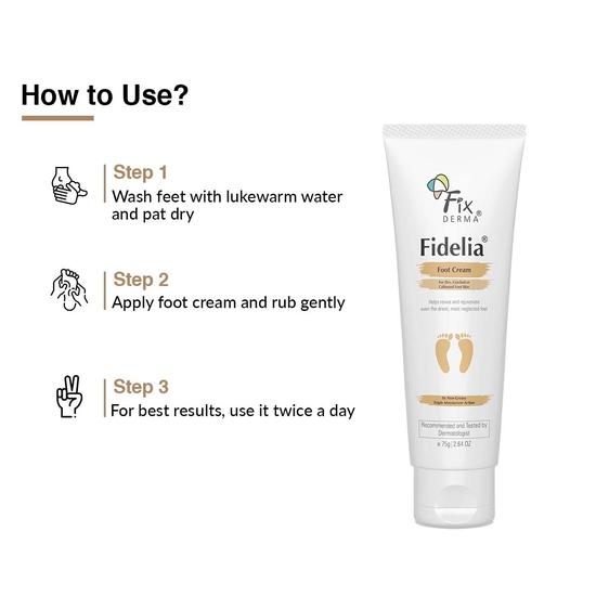 Fixderma 5% kwasu mlekowego, 15% mocznika, nawilża i koi stopy, naprawa pięt, bez parabenów i siarczanów, wszystkie rodzaje skóry 75 g