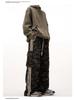 Men's Retro Camouflage Overalls: Spring Casual, Trendy, Loose-Fit with Large Pockets