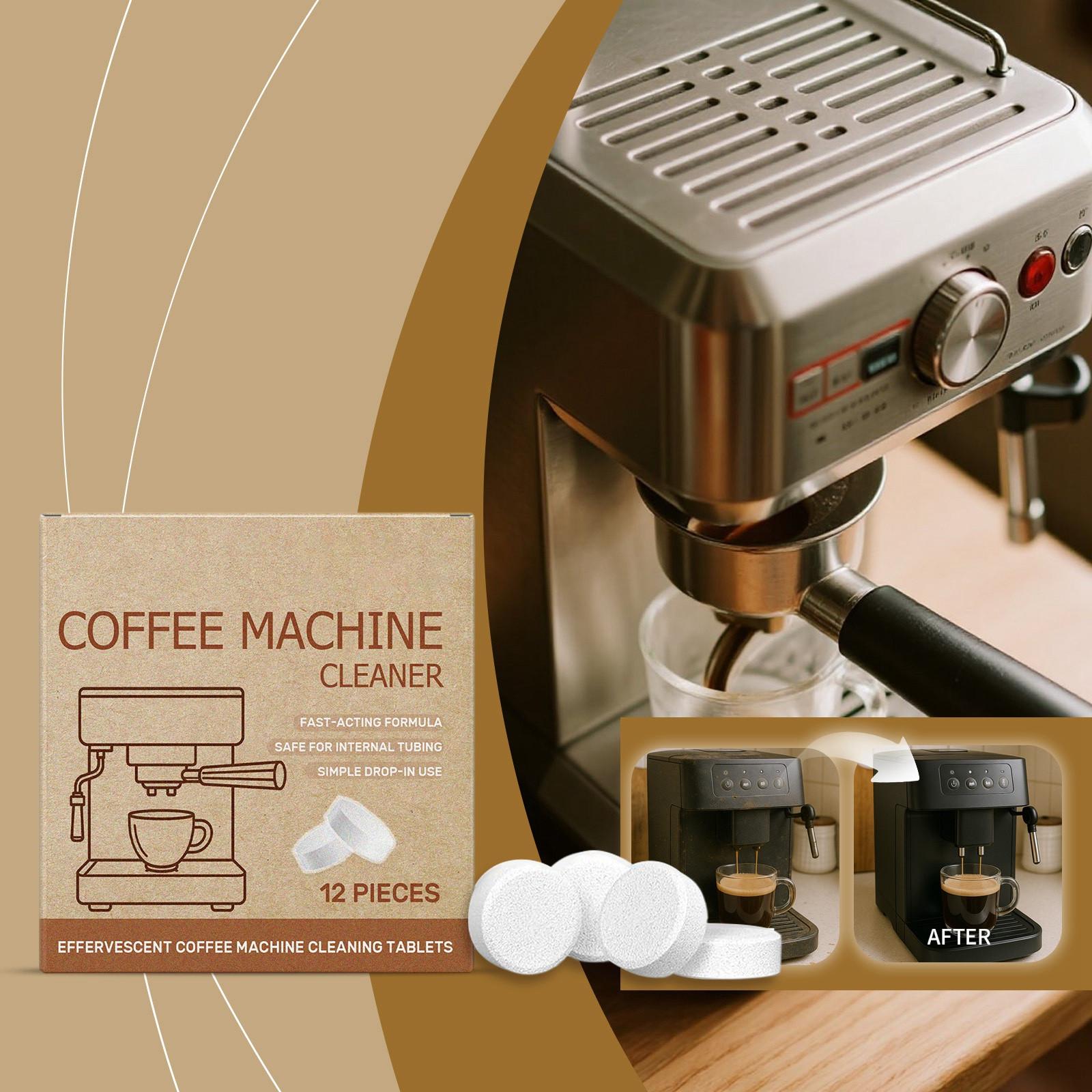 

Таблетки для удаления накипи для кофемашины, Глубокая очистка, Таблетки для удаления масляных пятен и накипи, Универсальное чистящее средство для коммерческого и бытового использования. One Size коричневый