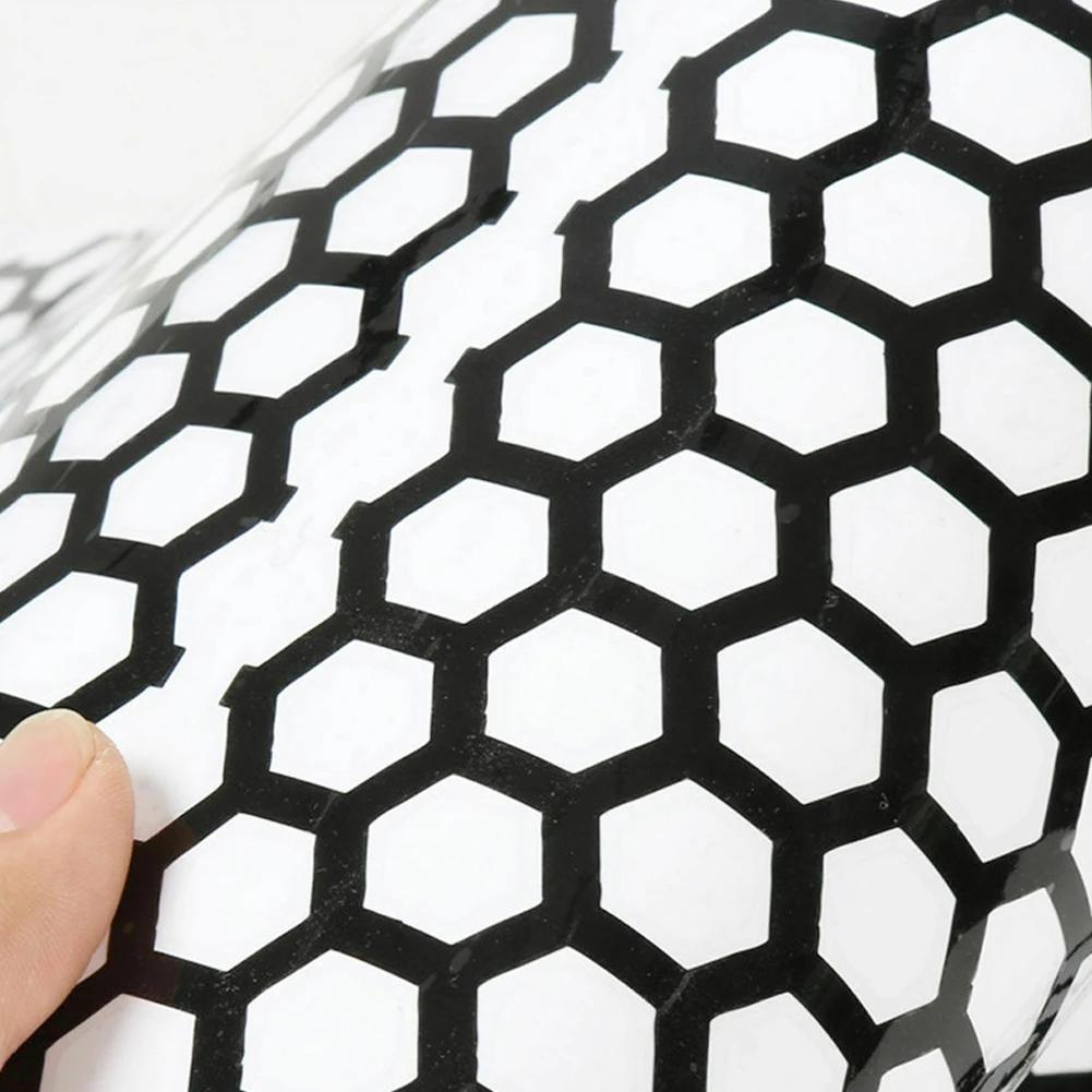 Auto DIY Wabenaufkleber Auto Rücklicht Lampe Autostyling Rücklicht Hohl Mode Aufkleber Dekoration Wrapfolie 48*30cm