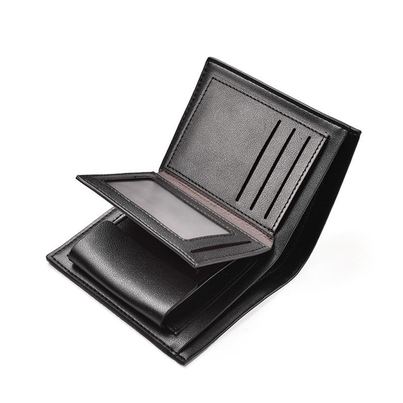 Leather Mens Wallet Premium Product Wallets For Man Short Black Wallet Portefeuille Homme Short Purses